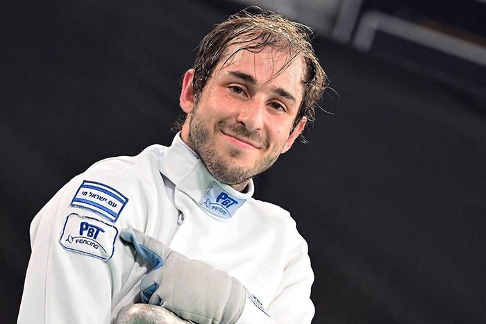 Israel’s 2024 Olympic fencer and 2019 European champion, Yuval Freilich. Photo courtesy of the International Fencing Federation.