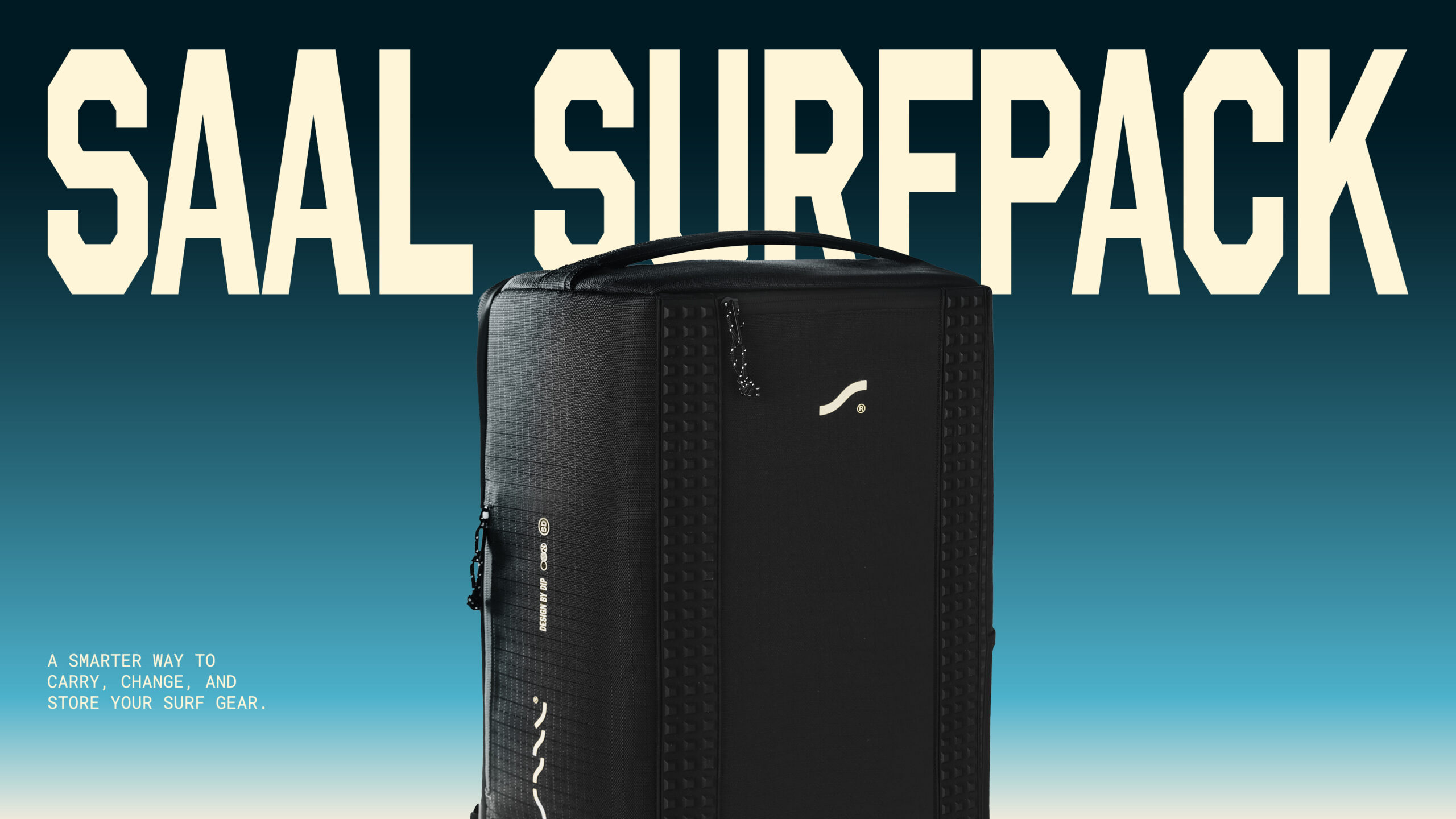 Imagem que mostra a surfbag com a aplicação da marca