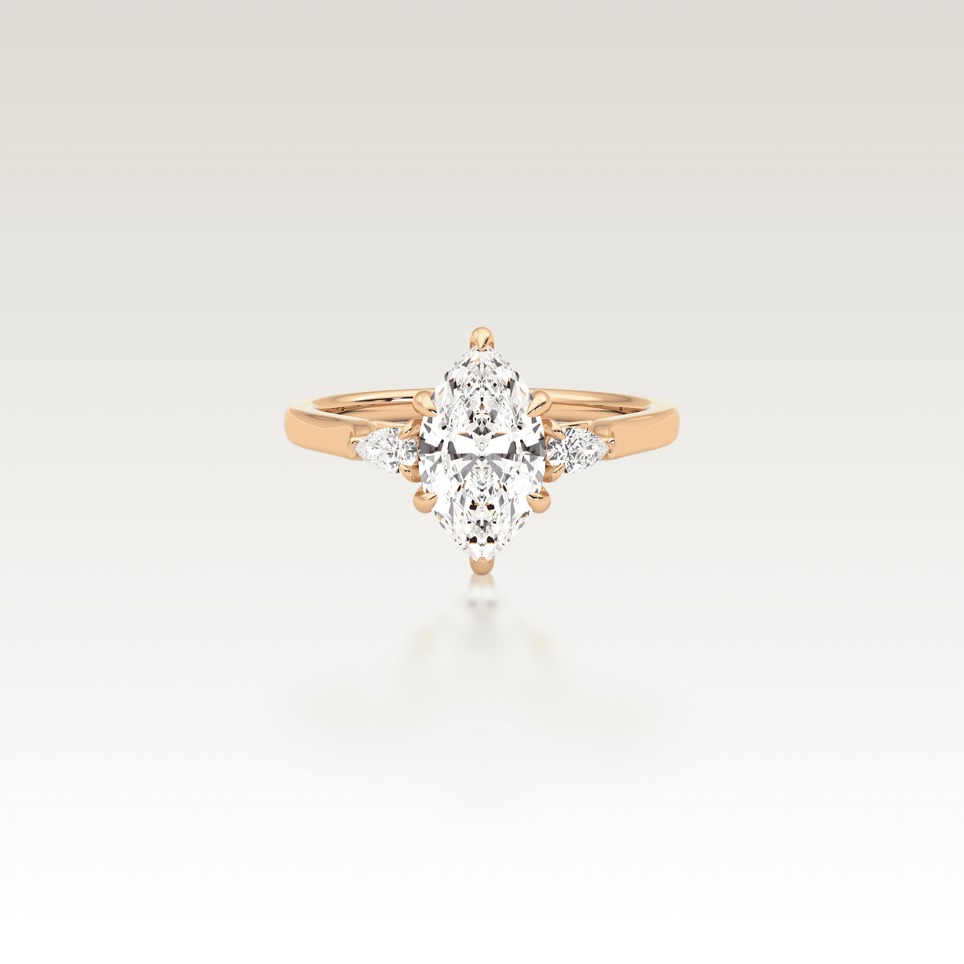 Trio Marquise Love Knot Diamond Ring image 0
