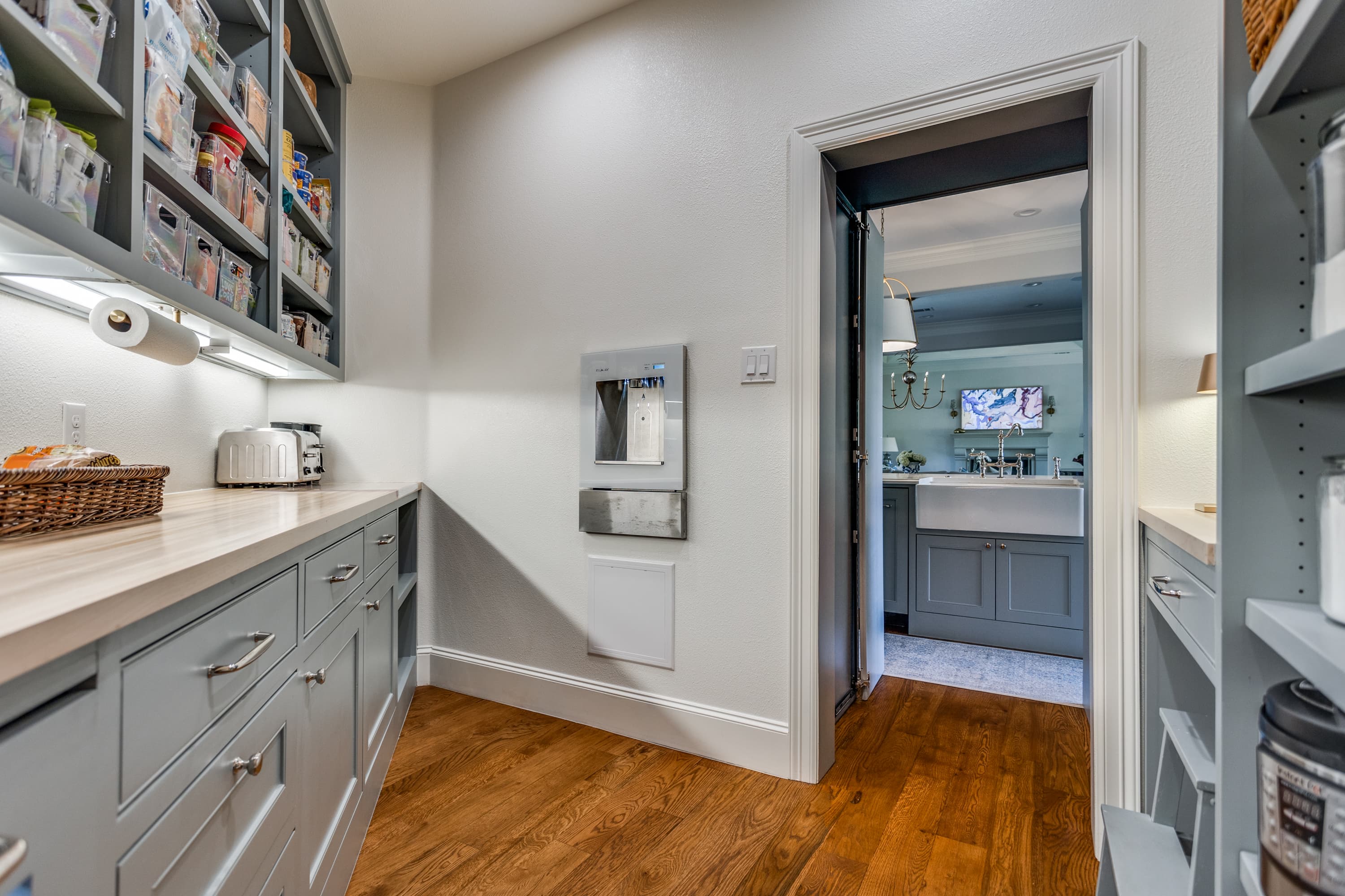 luxury walk-in pantry remodel