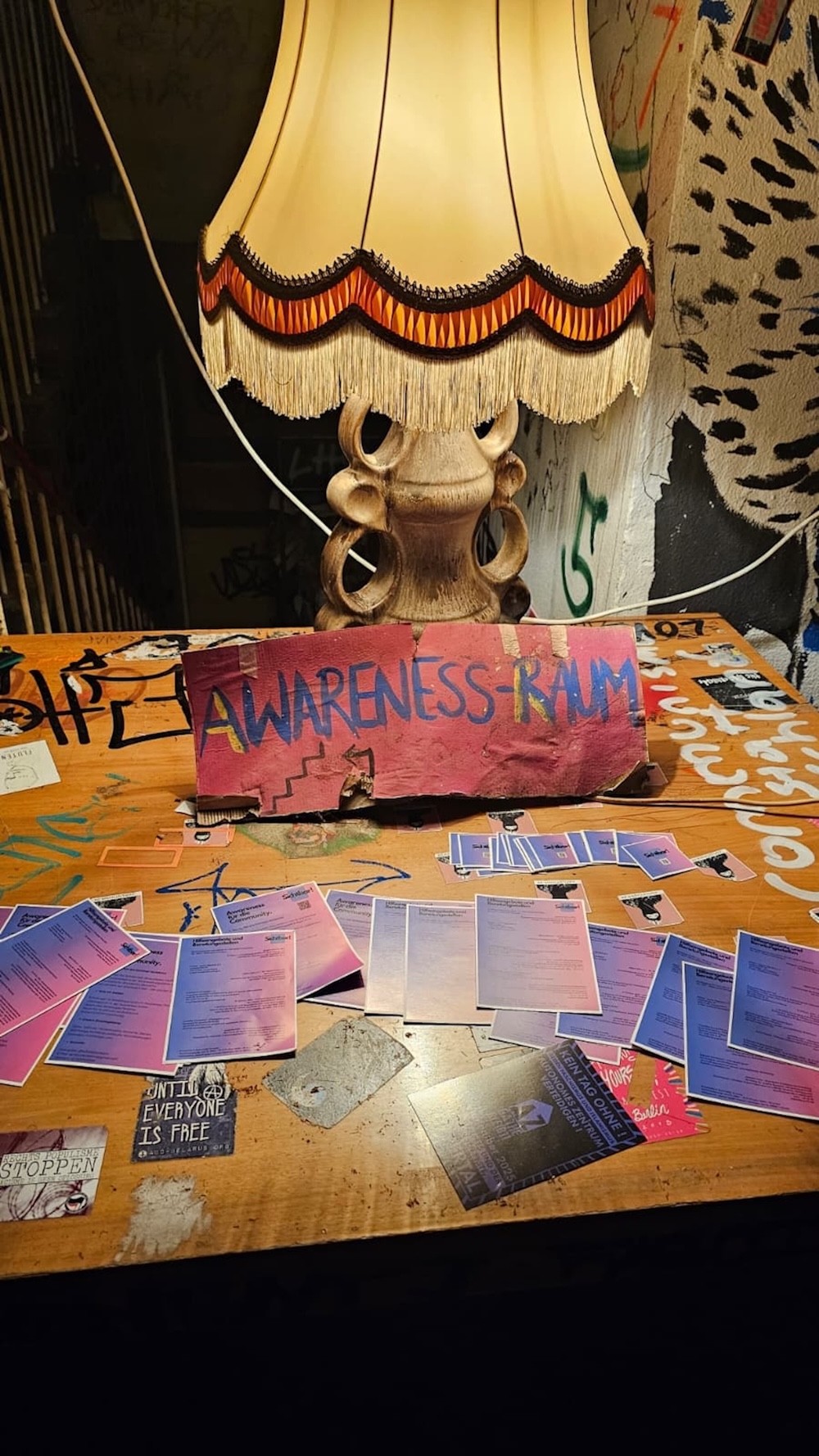 Awareness Karten auf einem Tisch