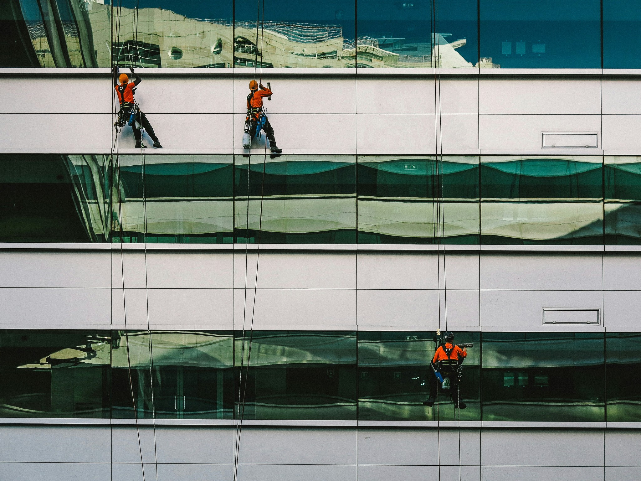 Industrial Cleaning of a large office building.