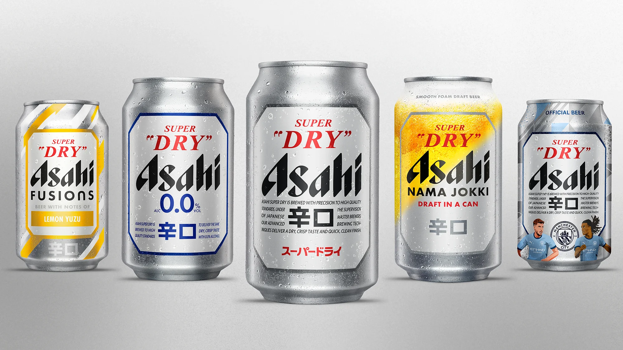 Asahi 5 can portfolio lined up