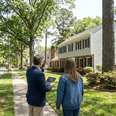 Home buyer looking at Severna Park, MD homes