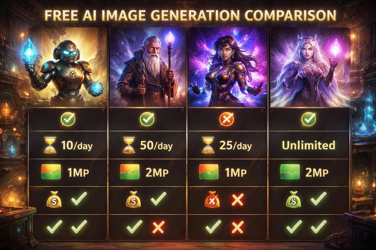 Free versus premium AI tool features