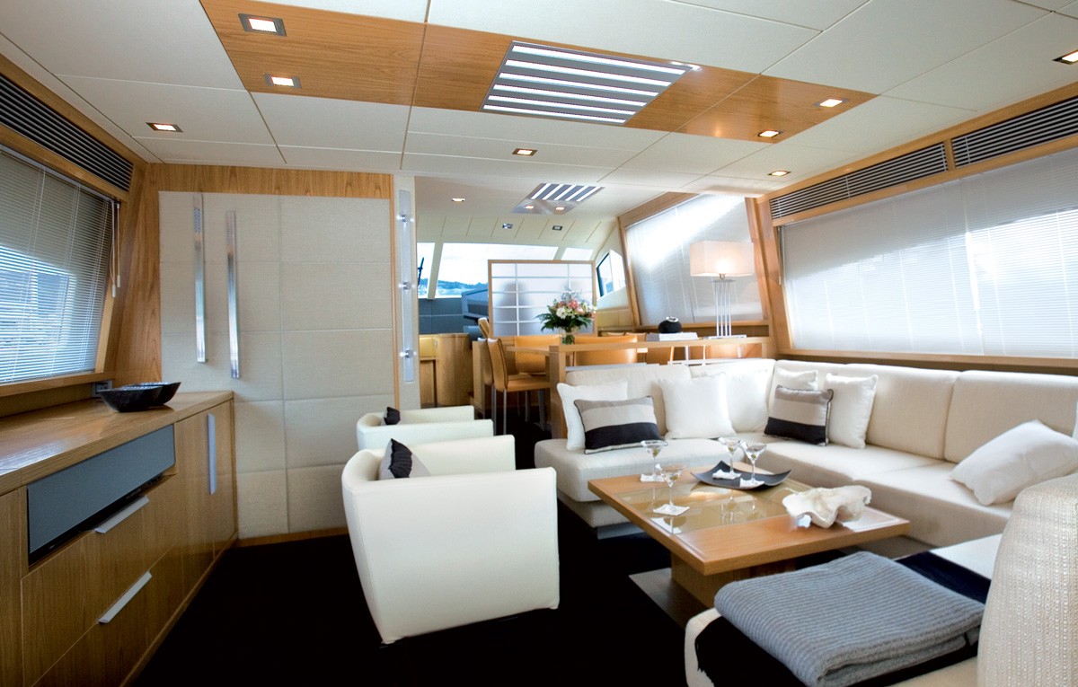 The interior of the Rodman Muse 74