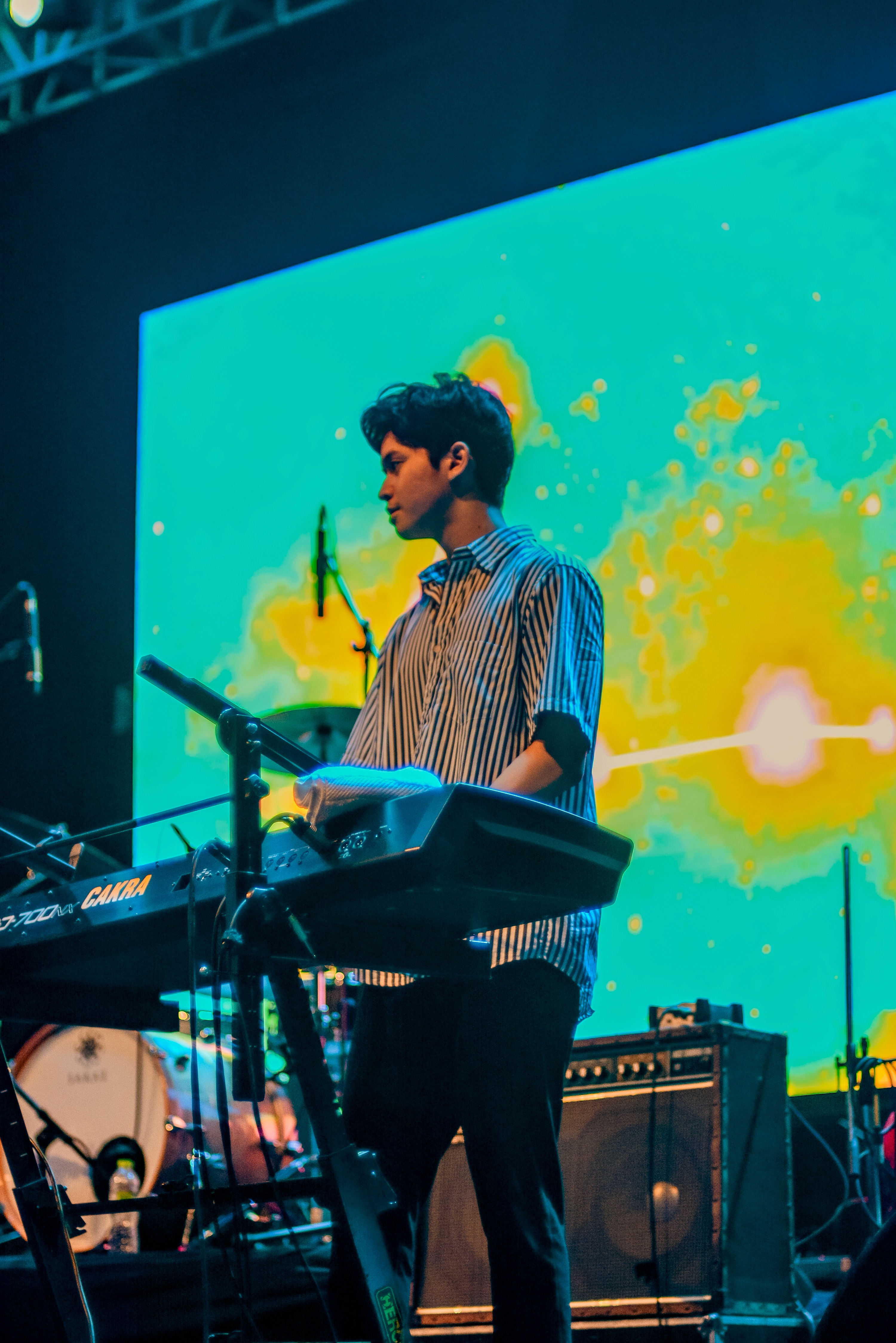 Keyboardist of Hindia, Perform at Psylebration Surabaya