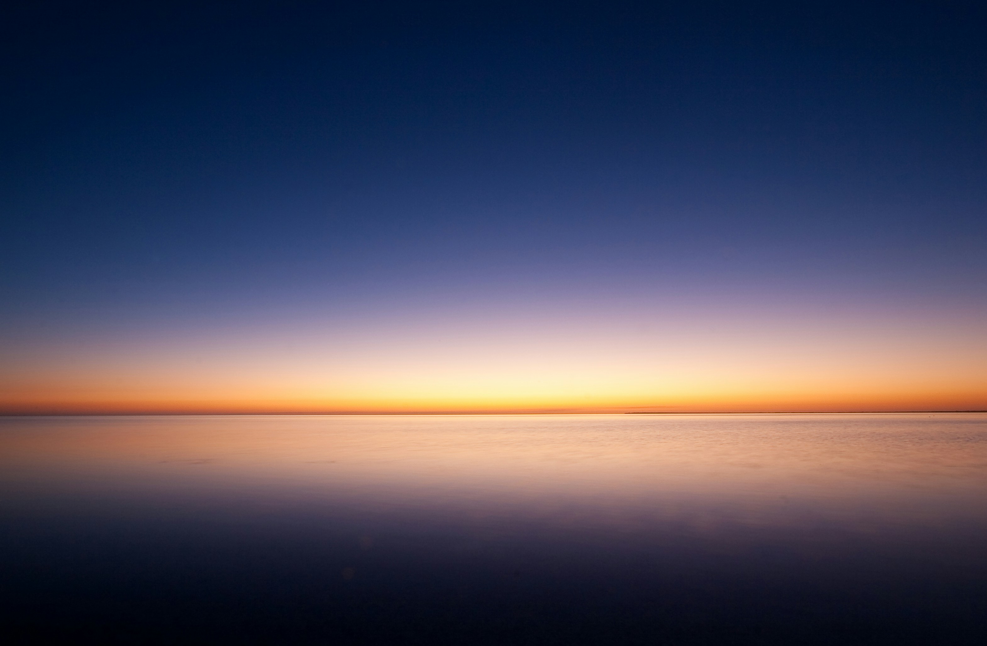 landscape photography of sunset