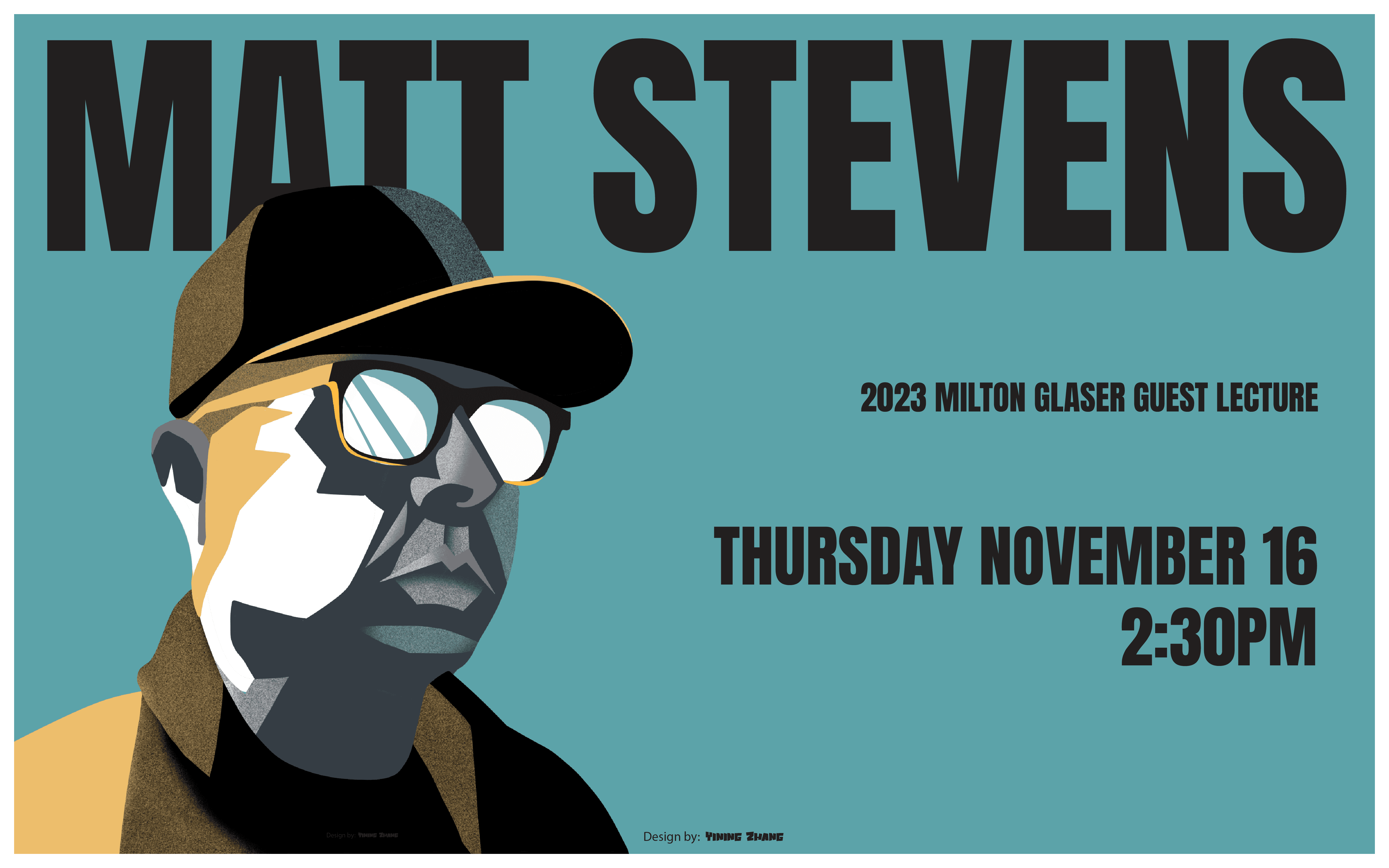 poster illustration for guest speaker Matt Stevens