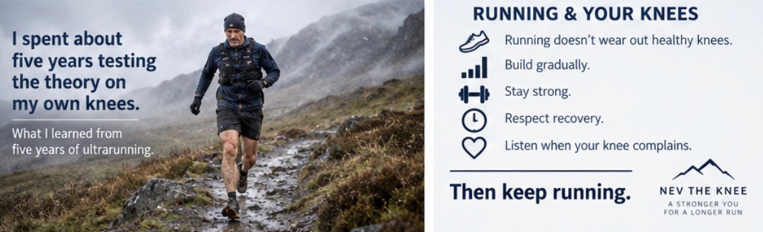 two-panel ultrarunner and key points card