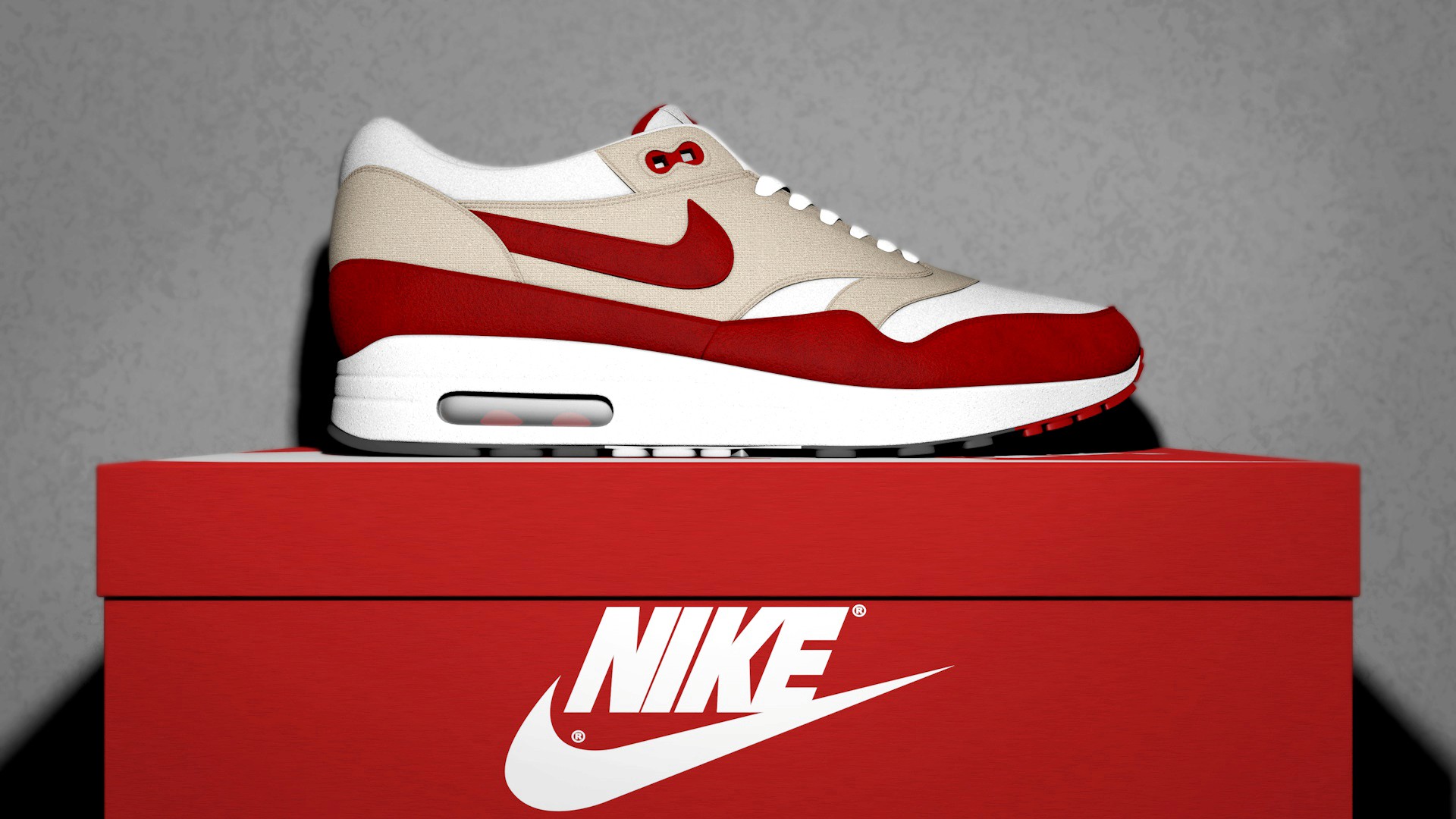 Custom Nike Air Max 1 - Red