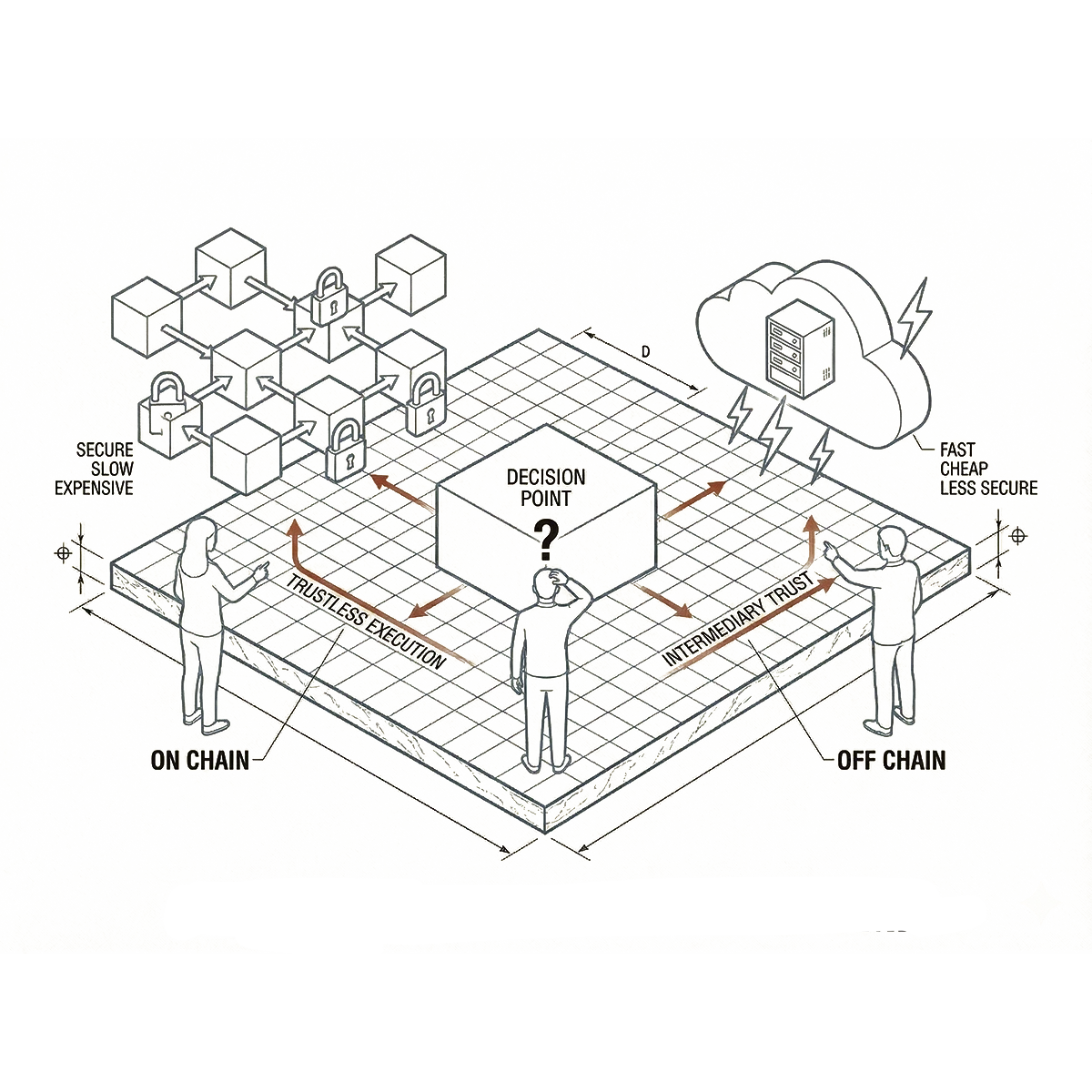 On-Chain vs Off-Chain Architecture: What Should Live Where?