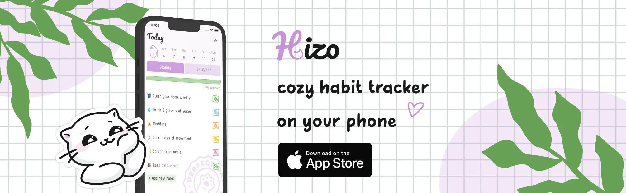 Download the Hizo app: Habit Tracker & Todo