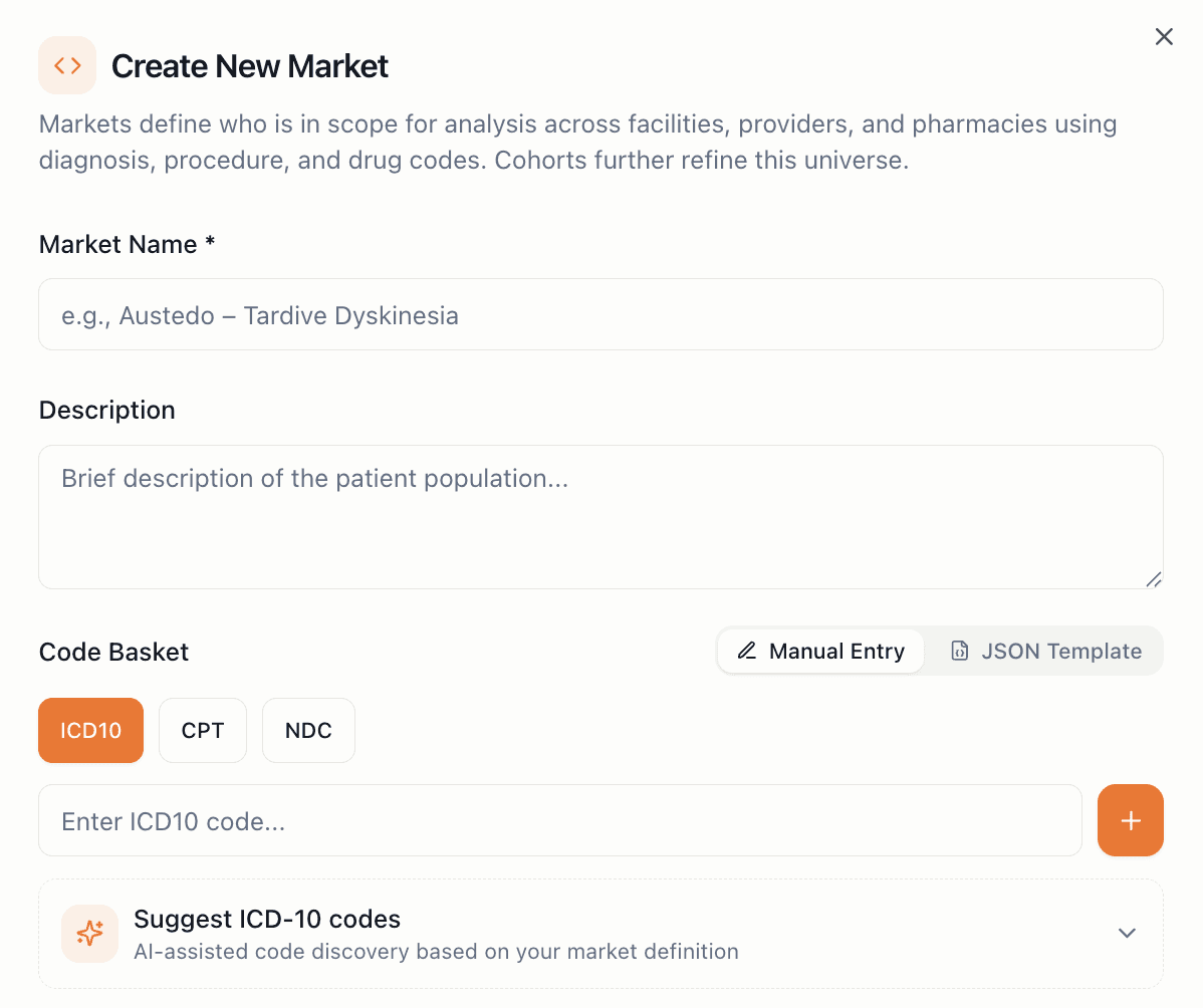 Disease Market Basket Creation Tool