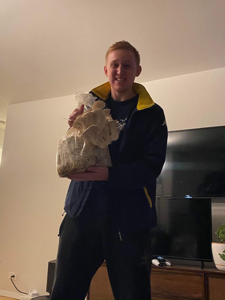 A person holding a bag of mushrooms

AI-generated content may be incorrect.