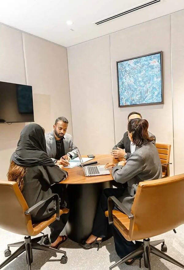 Small team collaboration. Get meeting access with your flexible plan or rent dedicated office space at our coworking space.