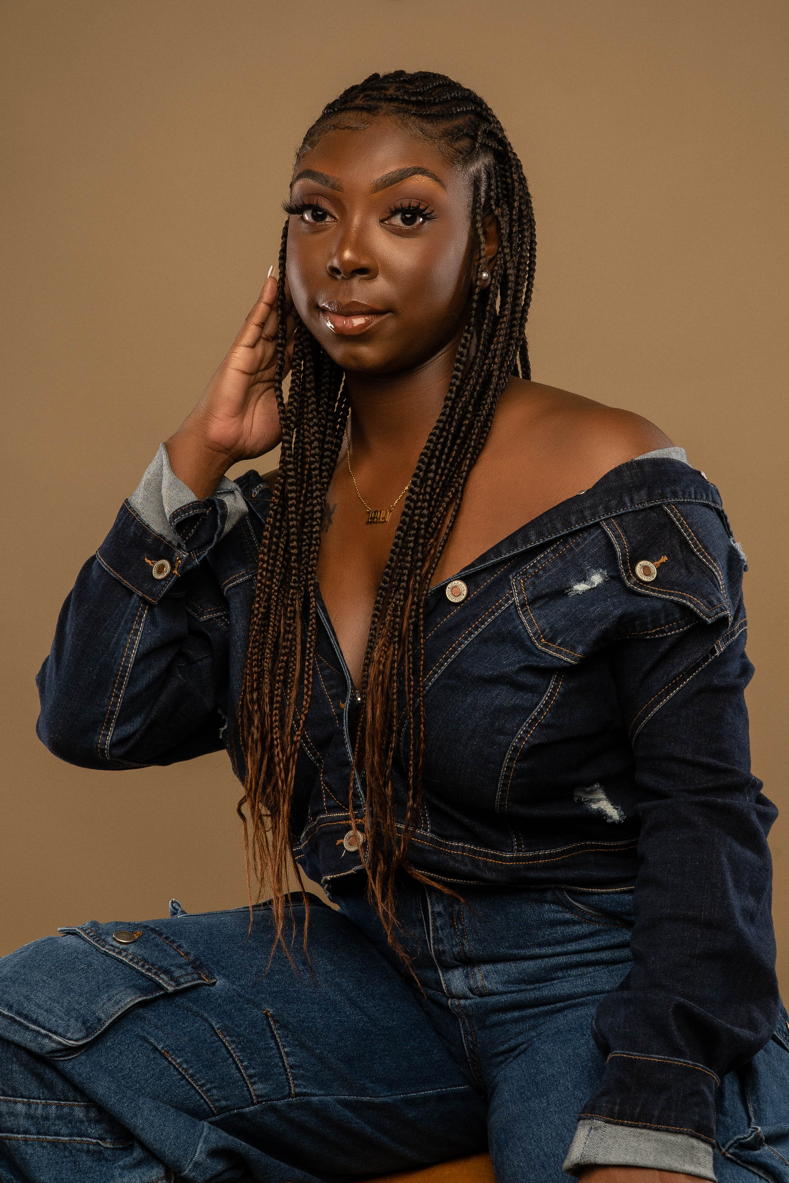 Golden braids campaign portrait