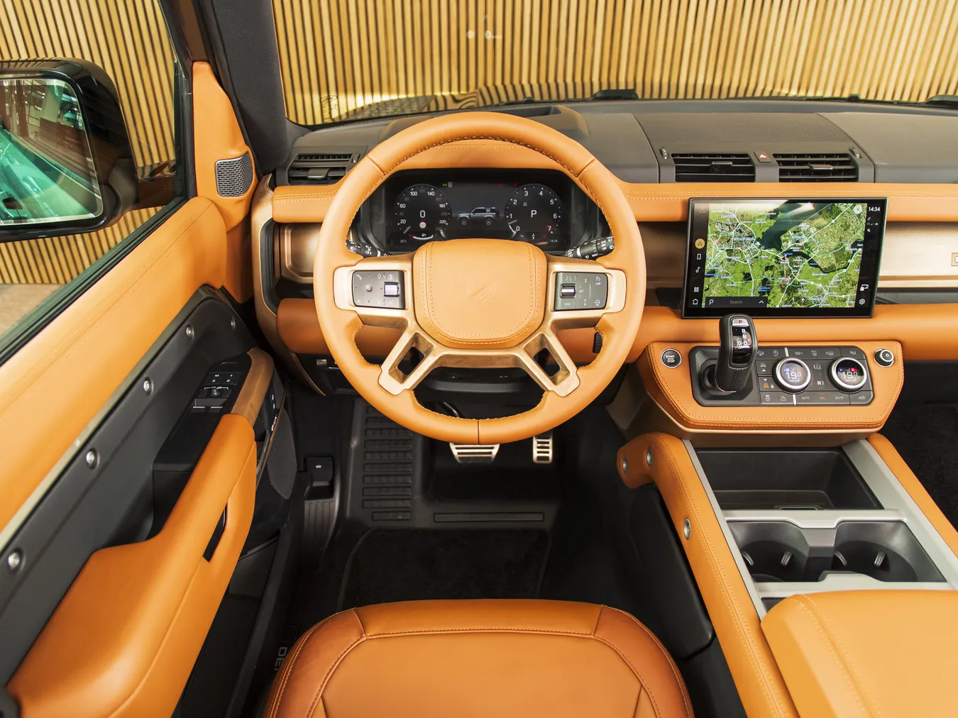 Het interieur van de Land Rover Defender 90 V8 VALIANCE CONVERTIBLE | HERITAGE