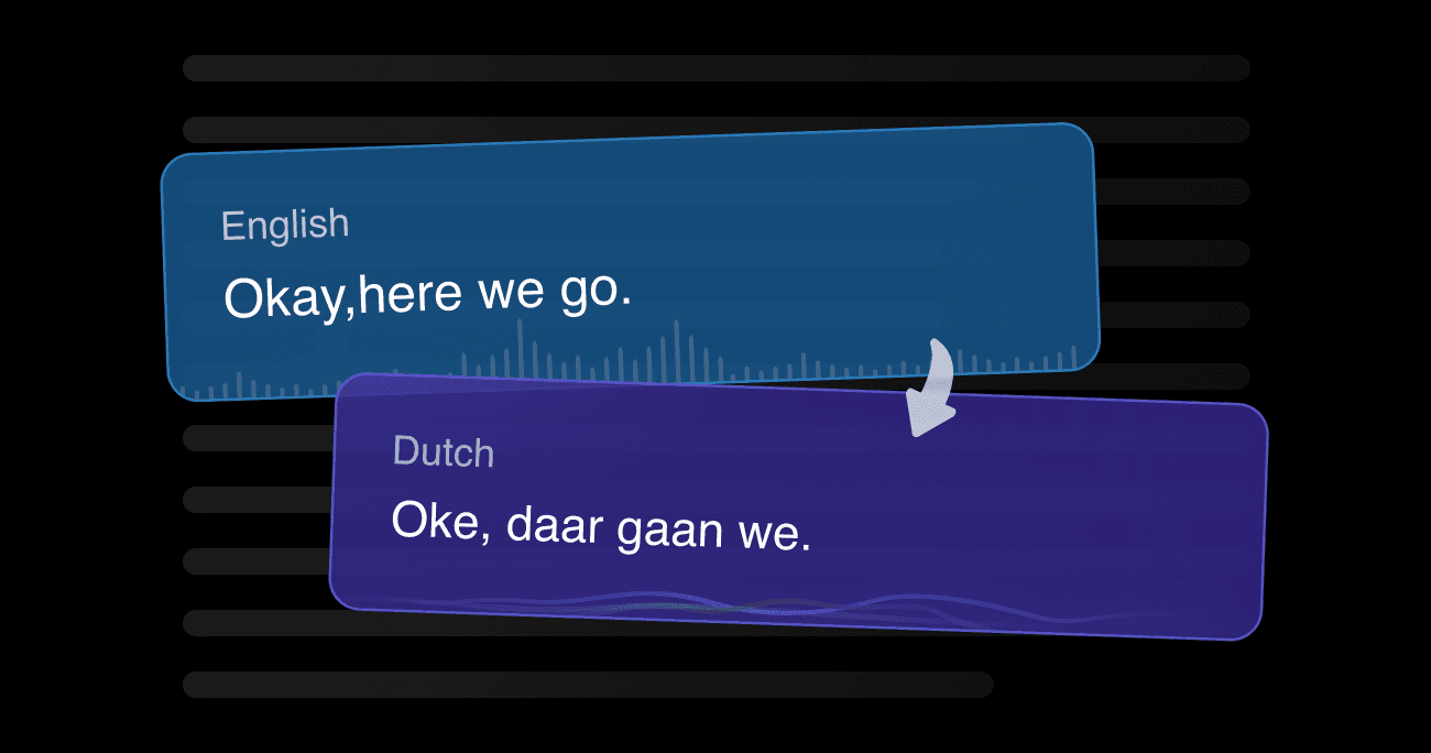 Vozo's AI video translator showing context-aware Spanish translation