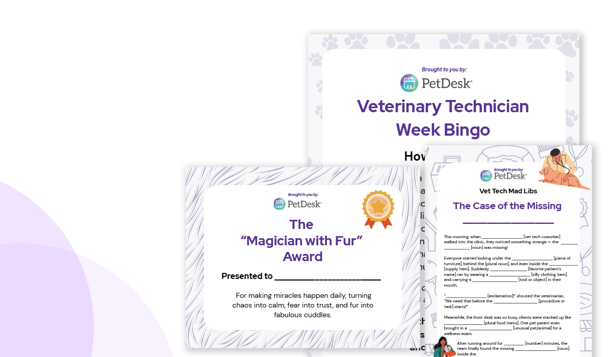 Veterinary Technician Week Handouts and Activities