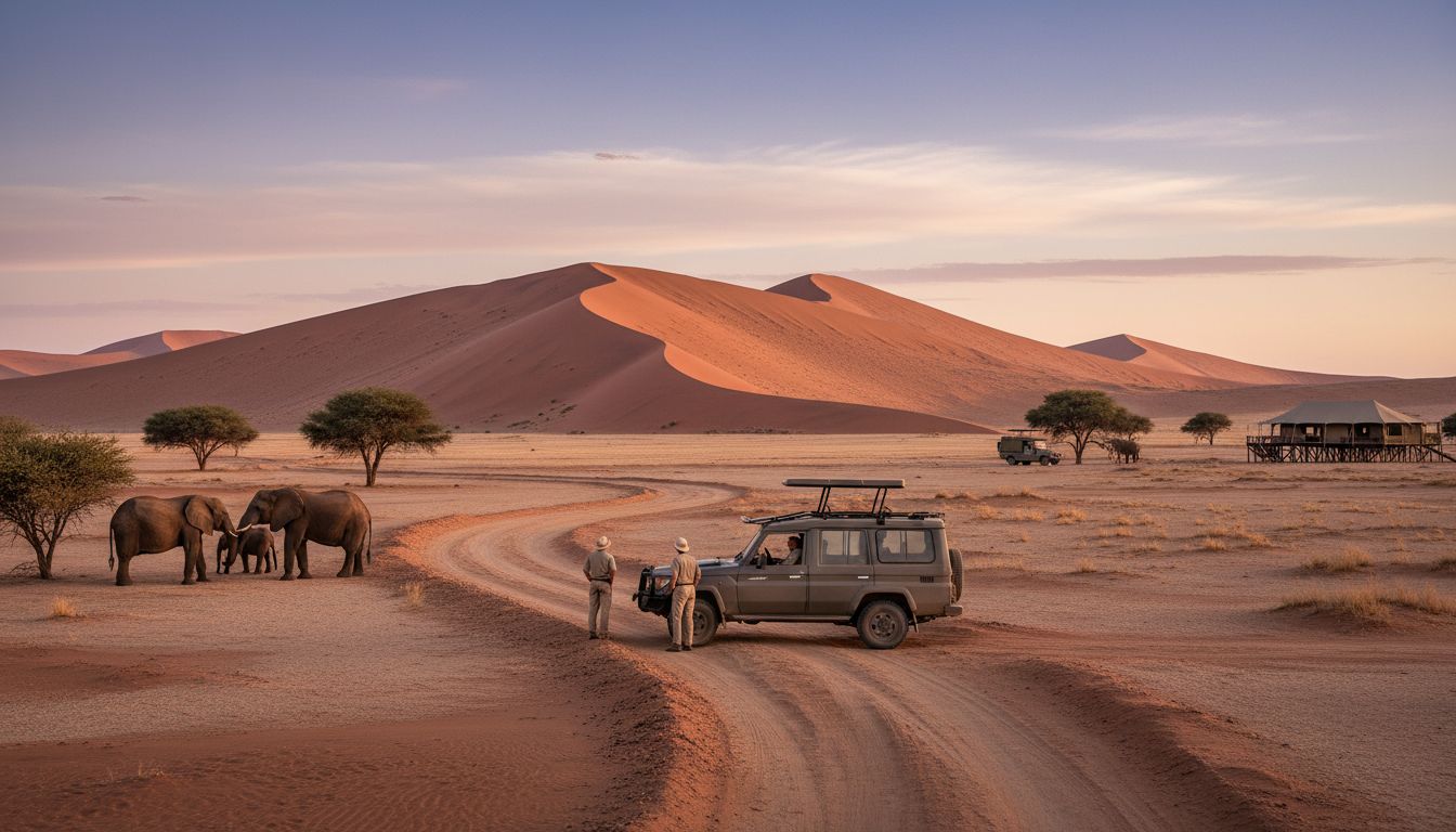 Namibia safari landscape