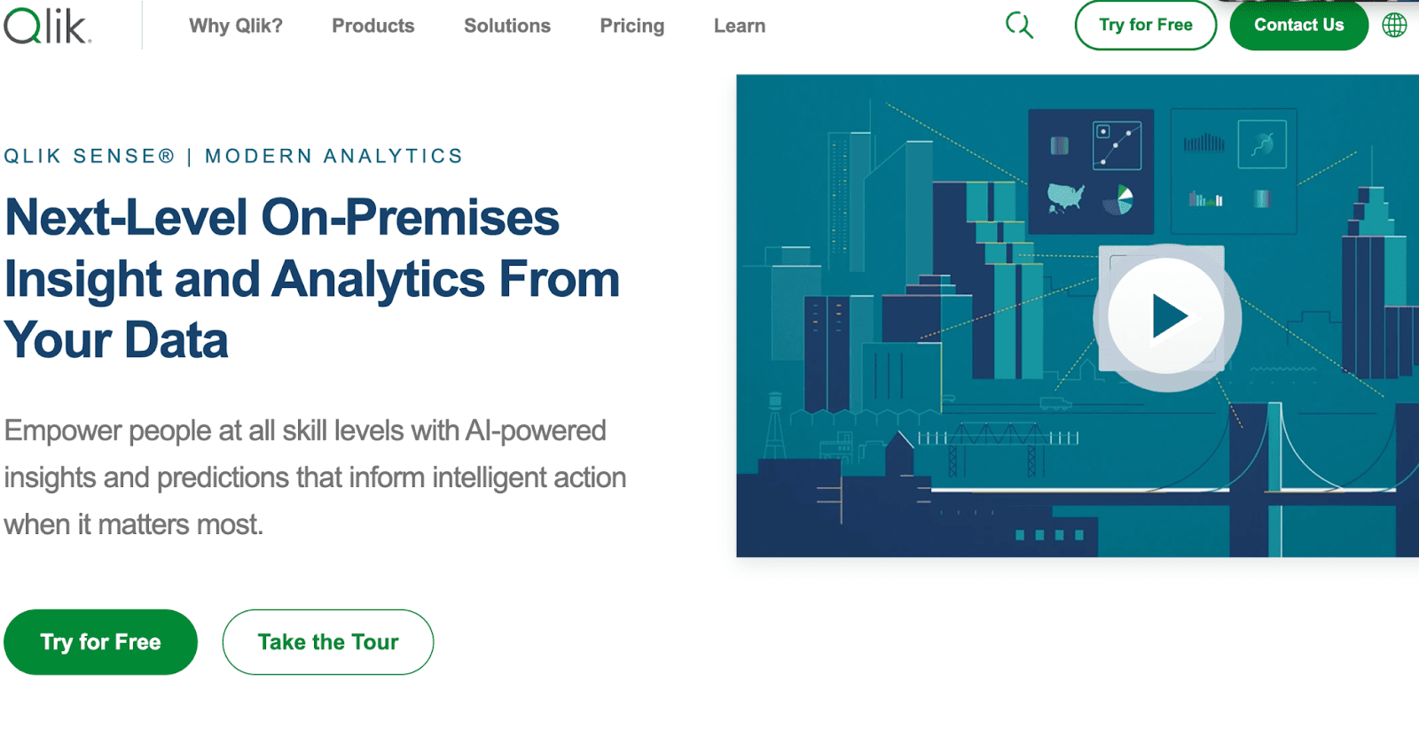 Qlik homepage