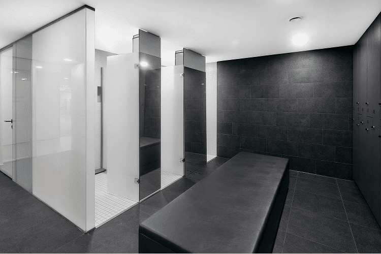 Umkleidebereich im Körperwerk in Kirchheim unter Teck