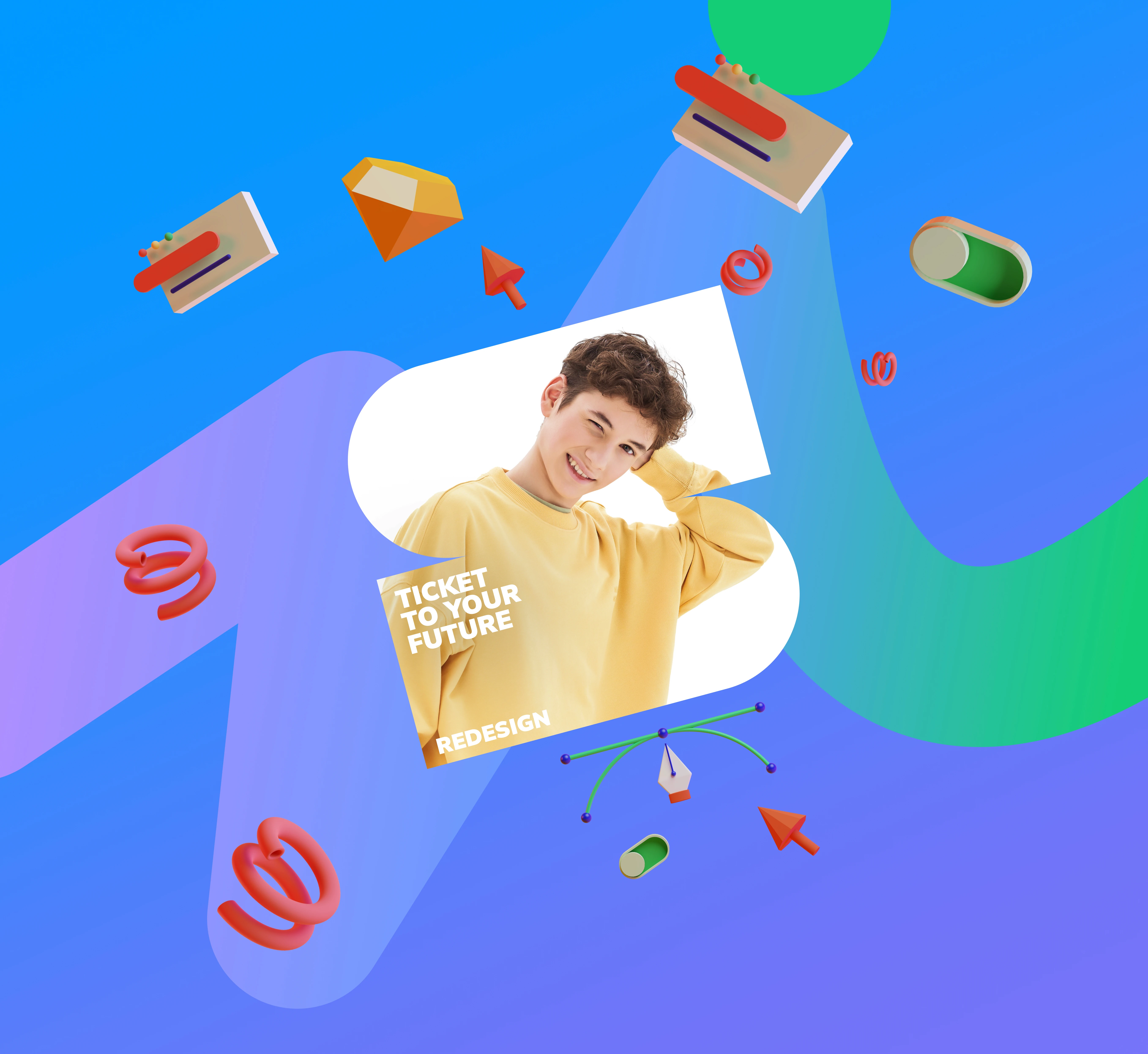 Ticket to your future — brand identity (1 of 15)