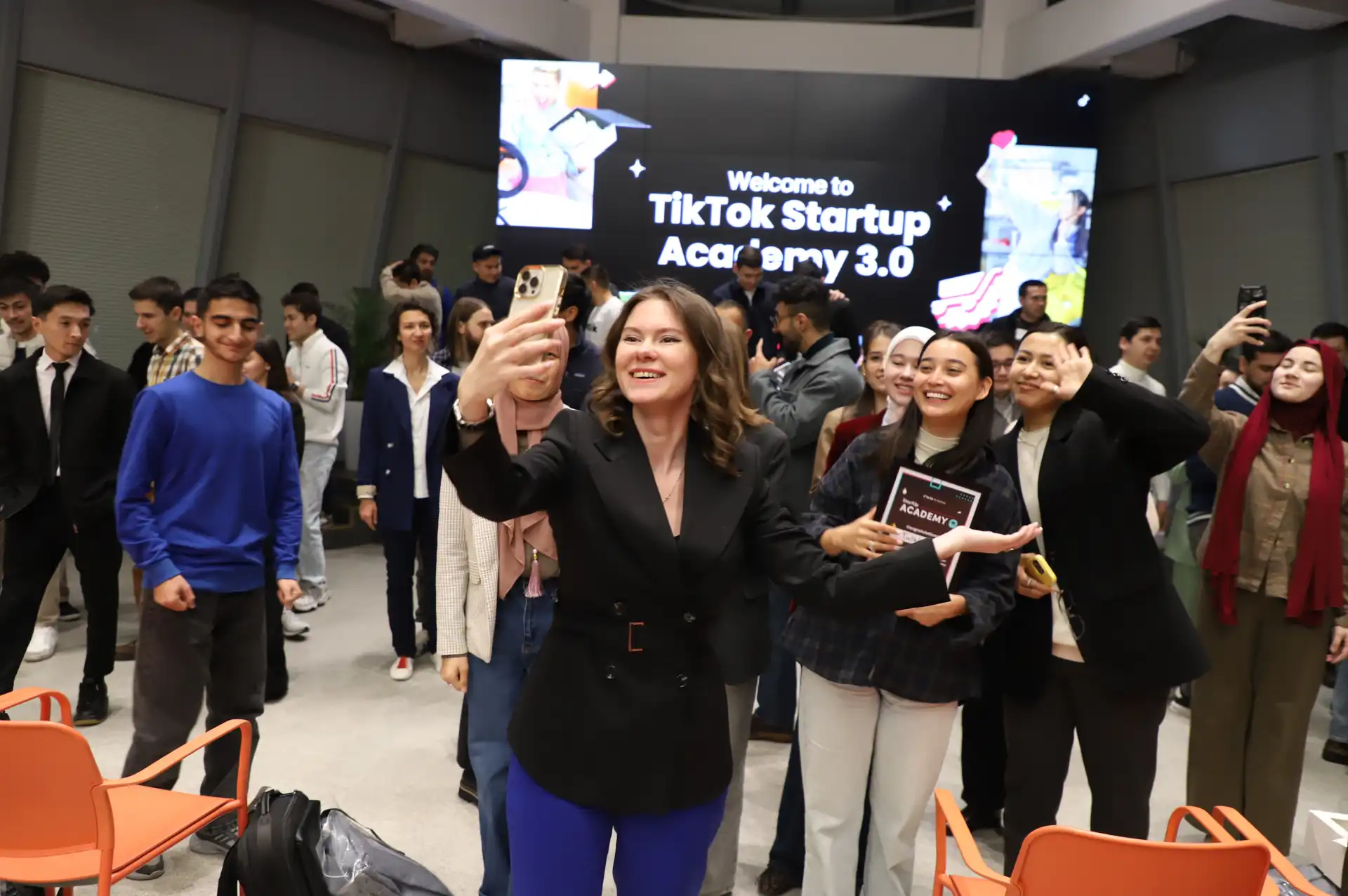 Julia Kushnir at TikTok Startup Academy 3.0, empowering local entrepreneurs to build Almaty’s digital future.