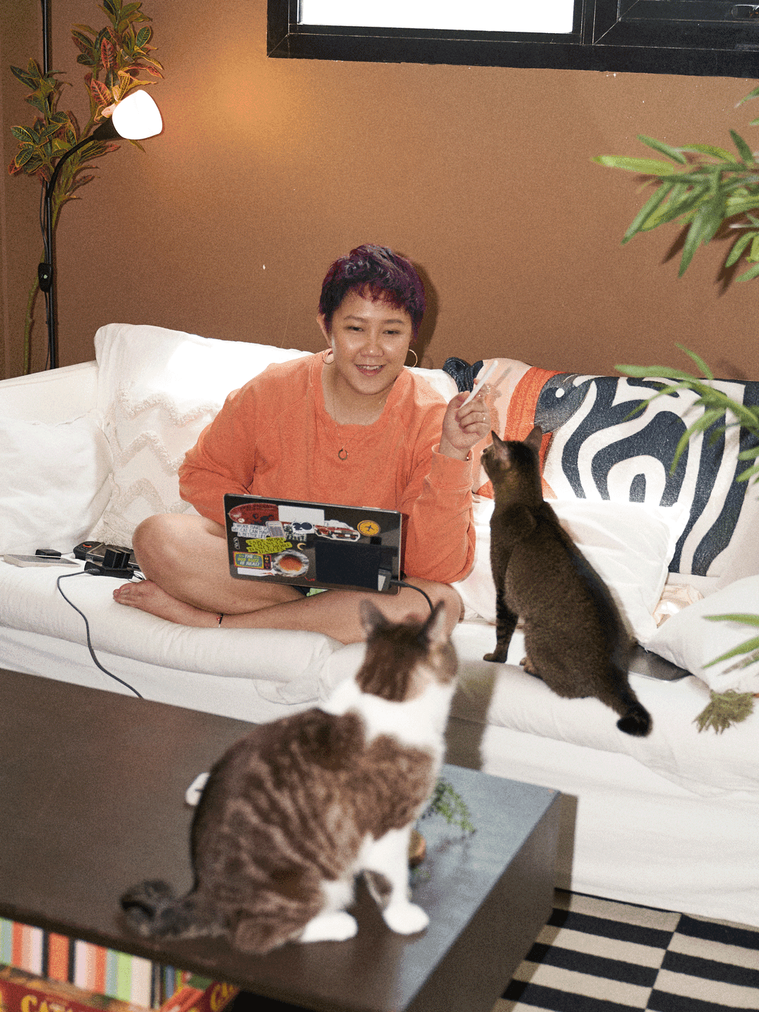 Woman with laptop