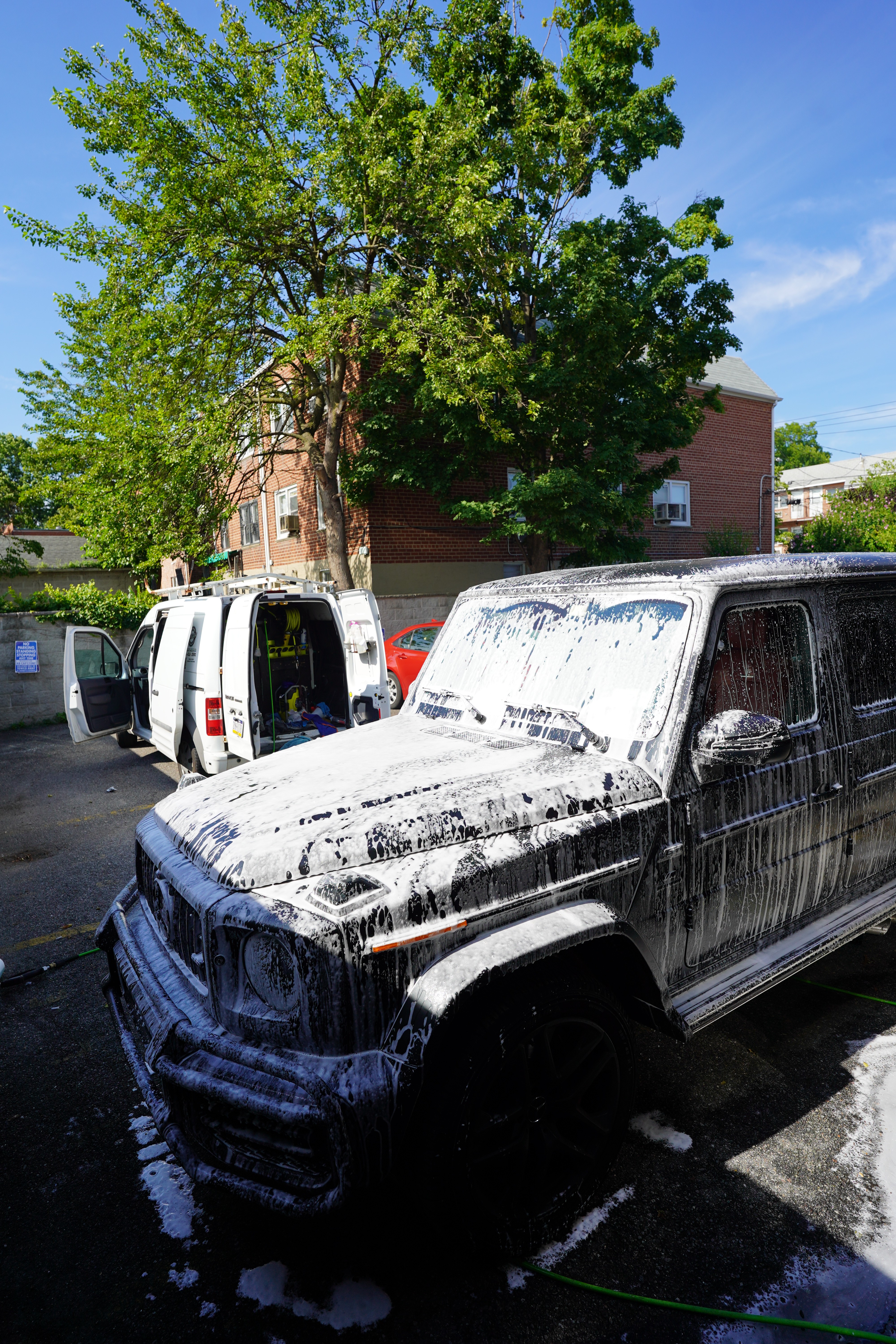 Interior car detailing leather seat cleaning NYC mobile service