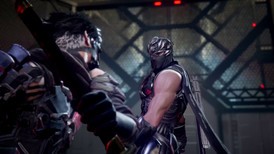 Screenshot Ninja Gaiden 4 – duel entre deux personnages dans un environnement métallique avec éclairage rouge sur KeyVerse Gaming