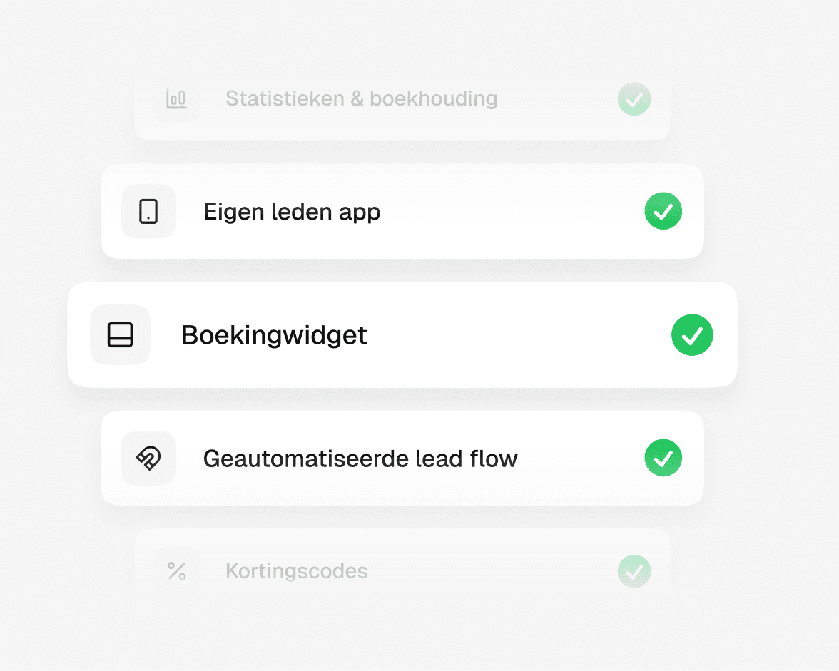Met Huppa krijgt de sportondernemer toegang tot alle functies in het platform