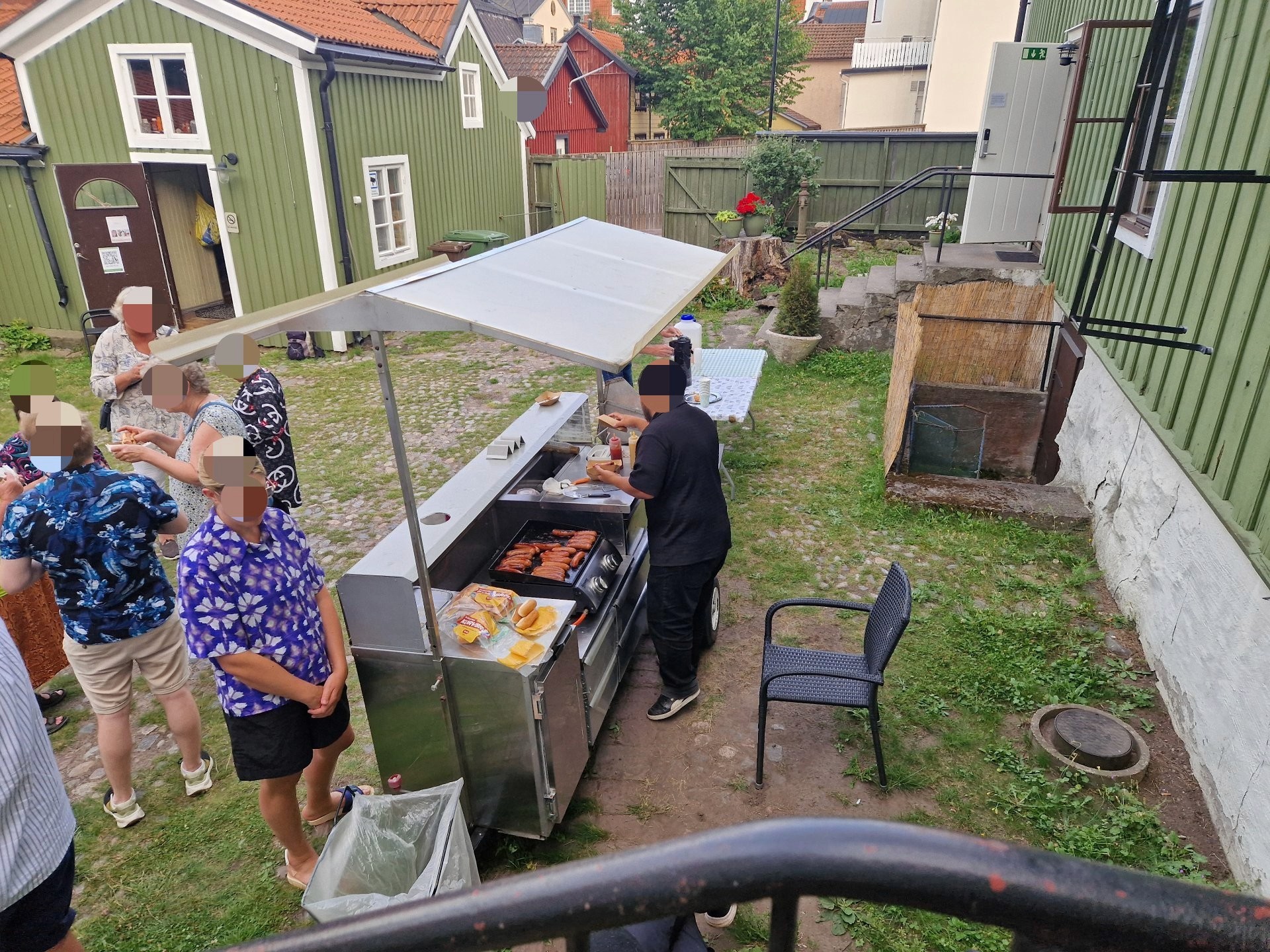 En bild från en av Vinternatts grillkvällar