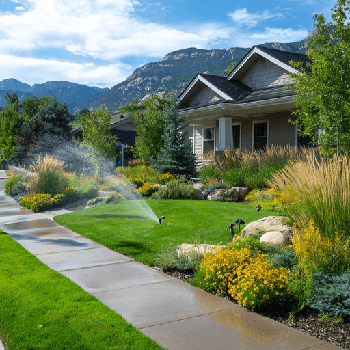 Landscape irrigation control system for Utah yard