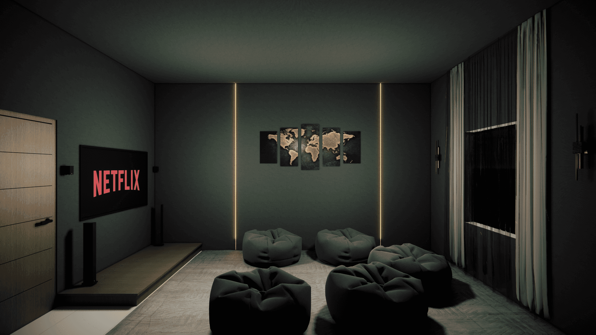 Project showcase image featuring a modern, refined interior.