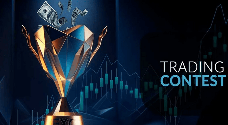 A trading contest with a trophy