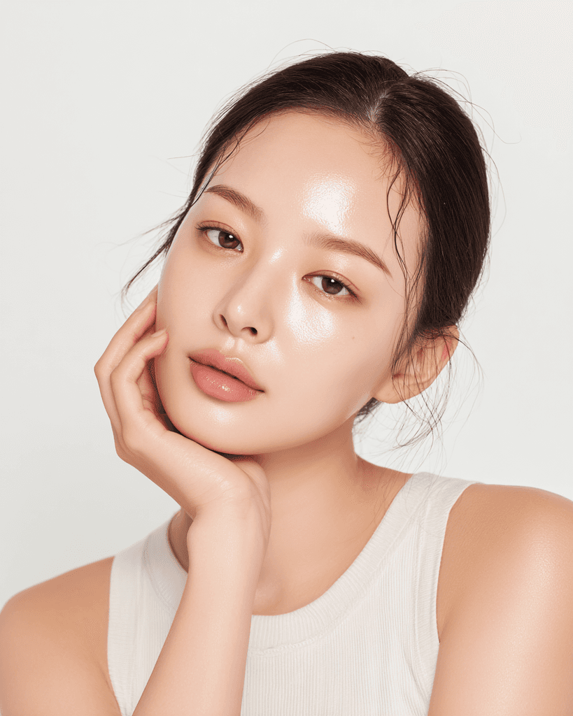 Profile portrait with natural lighting featuring long blonde hair