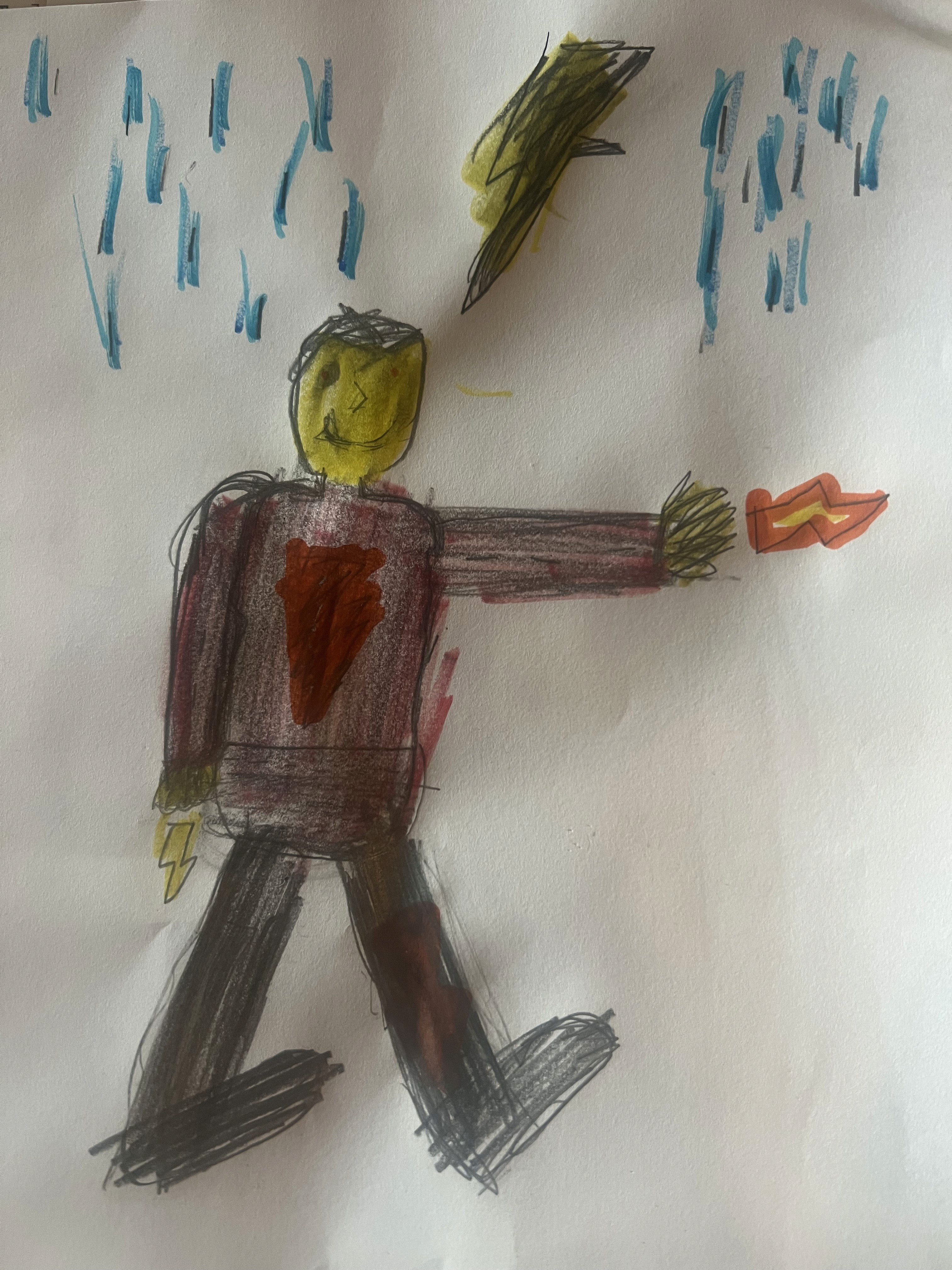 Cathode original drawing by a child