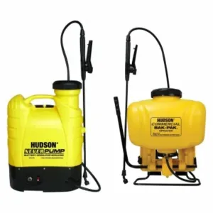 handheld sprayer with a long nozzle, hose, and adjustable strap