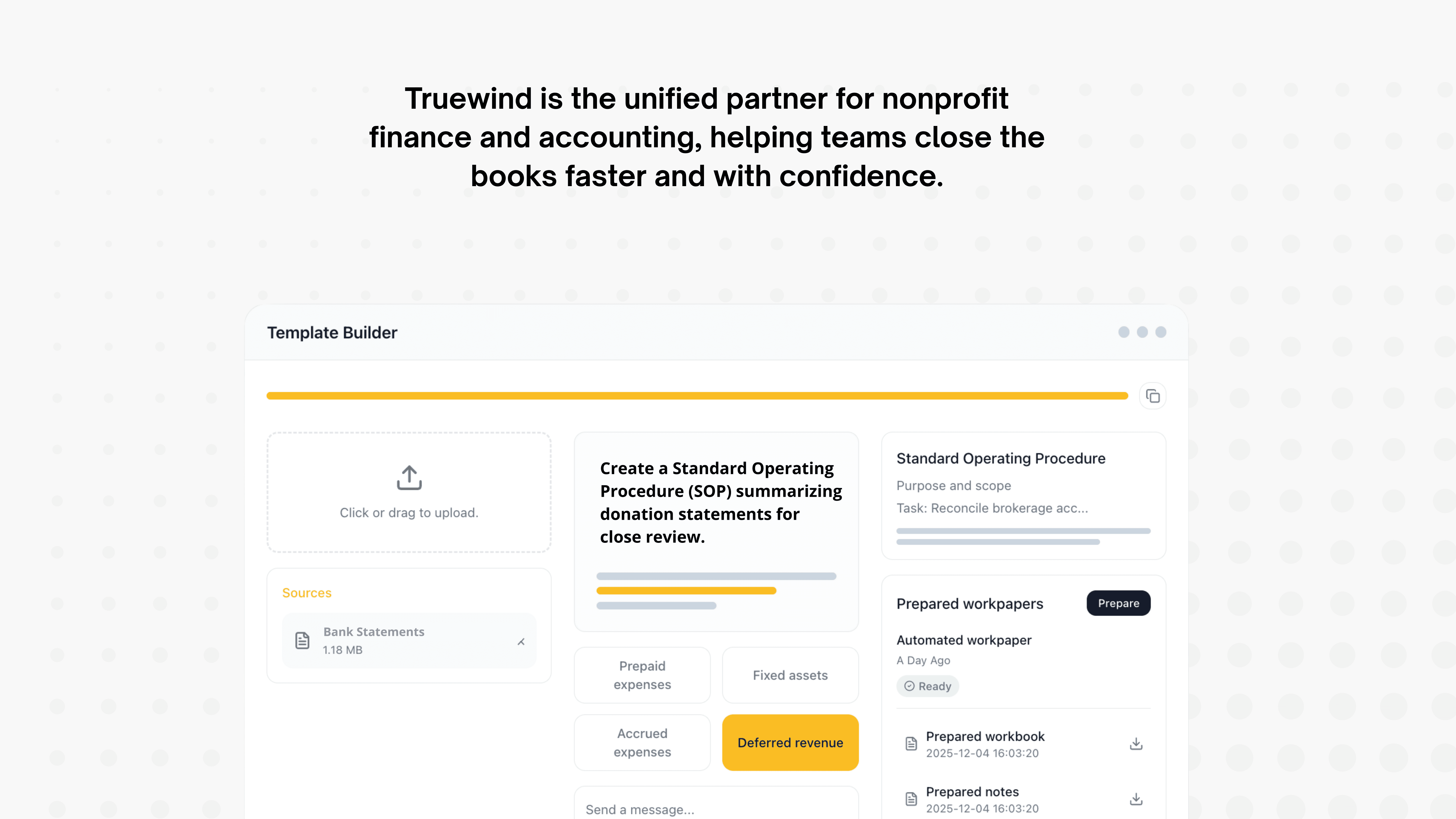 Truewind's Dashboard