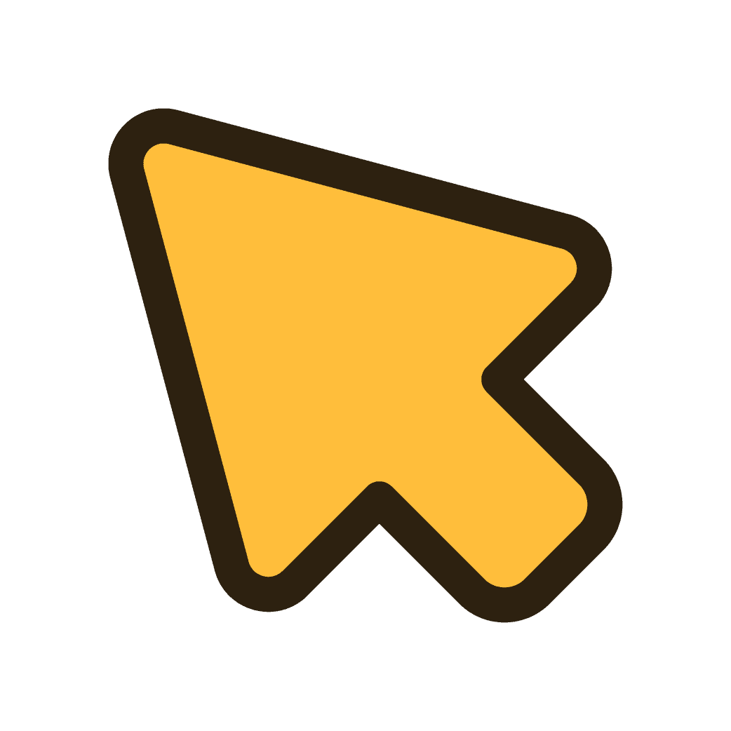 Icône flèche jaune