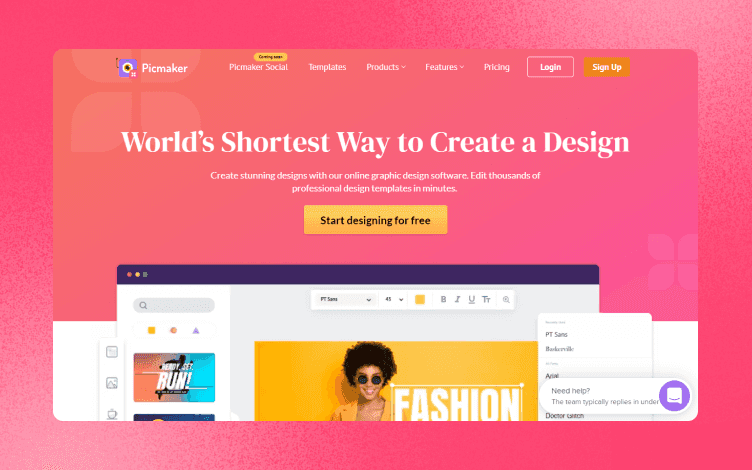 Picmaker dashboard