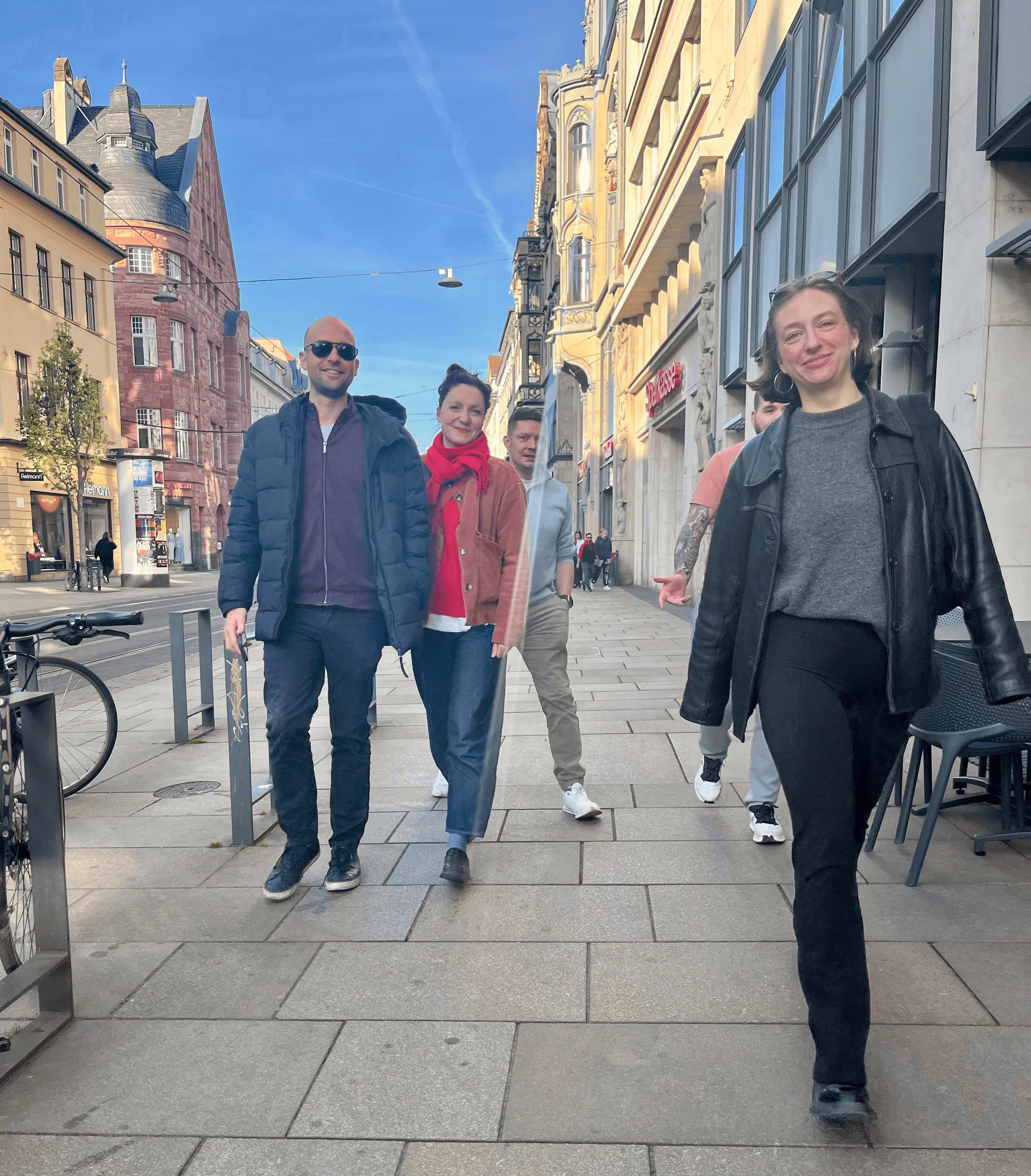 CrowdInsights Team auf Teamtagung in Erfurt. Sina und Chris.