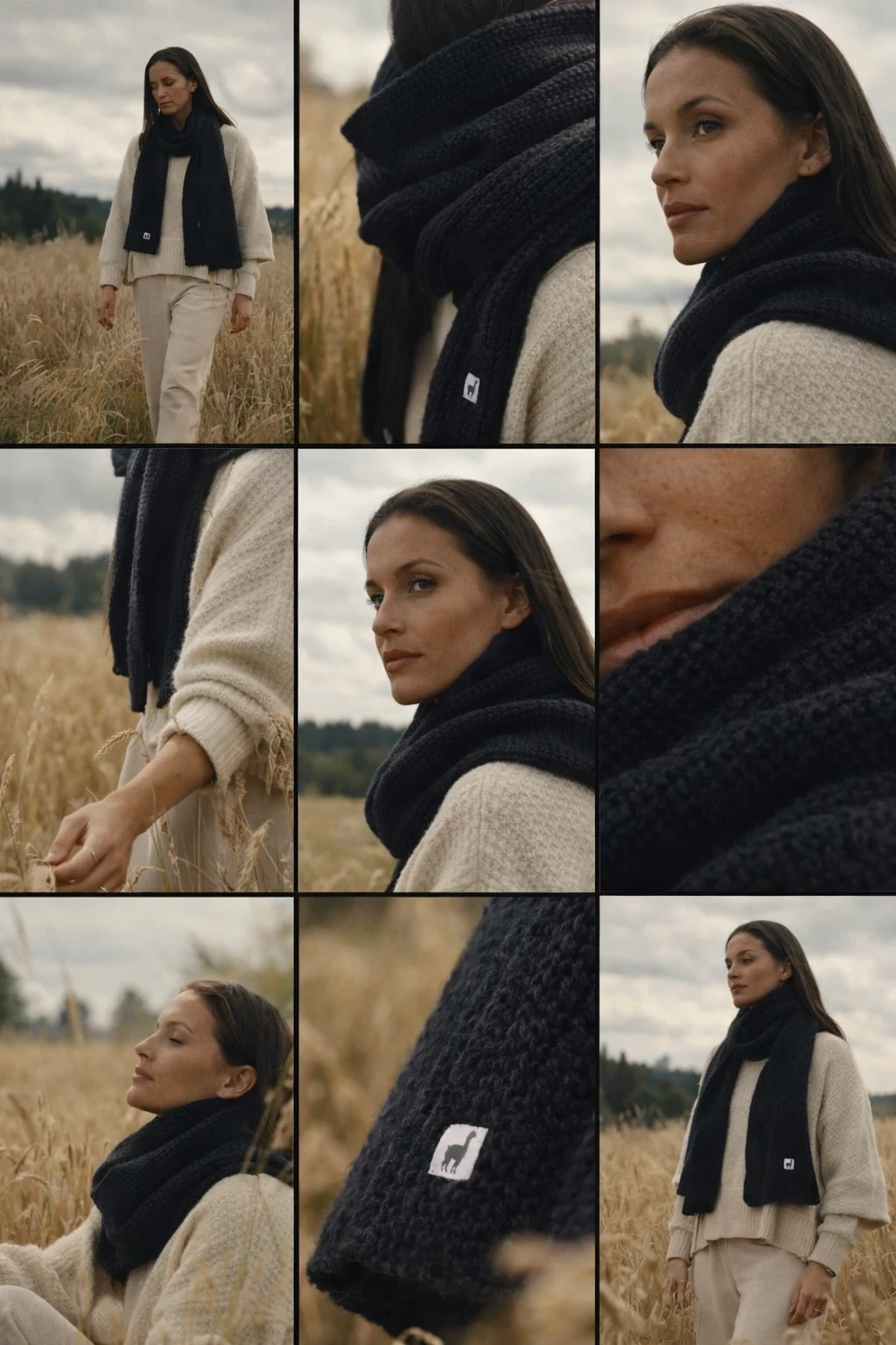 AI storyboard for scarf cinematic video
