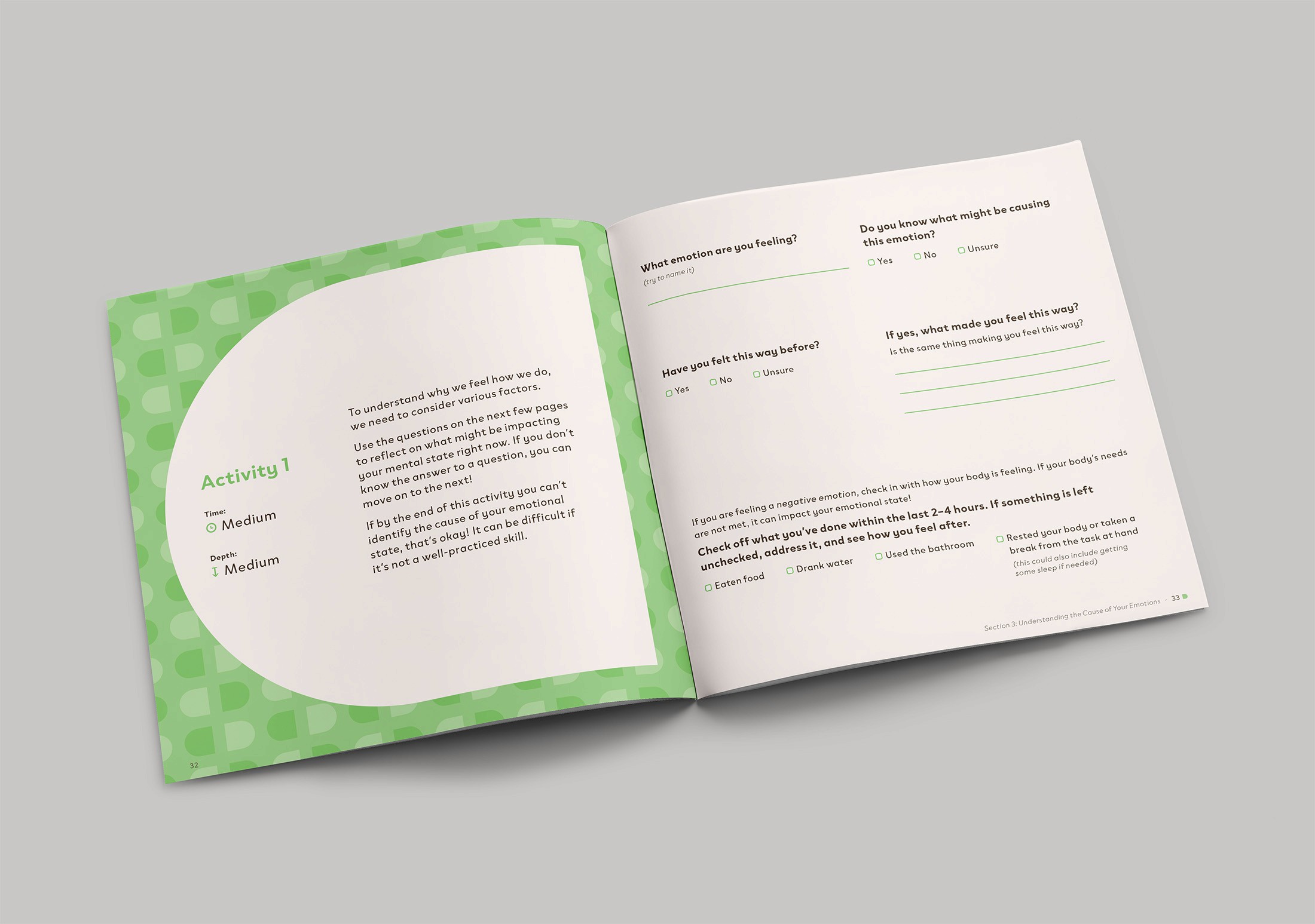 Spread showing an activity intro