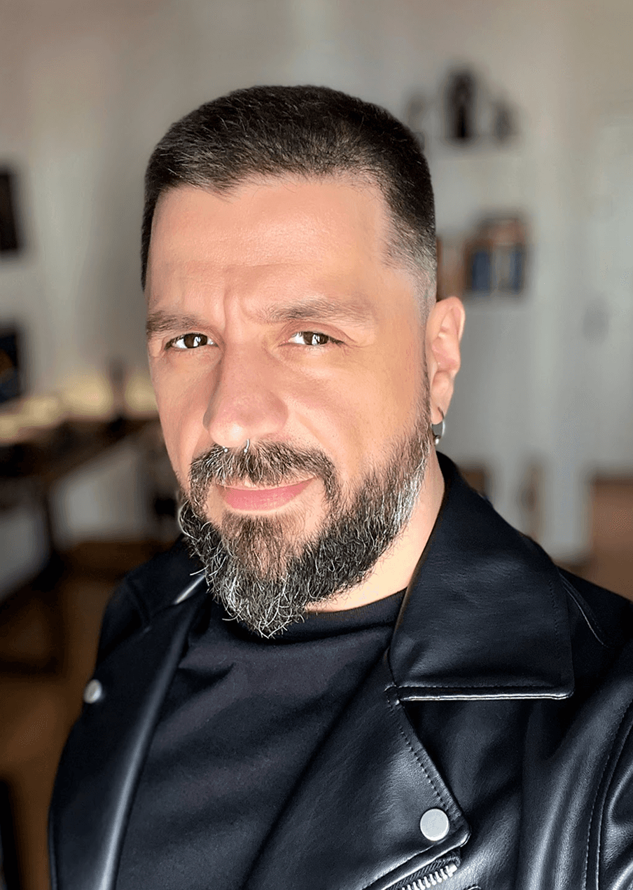 Portrait of portfolio creator – front view