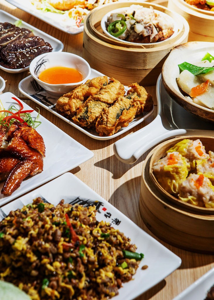 Arches and columns in a sunlit building interior