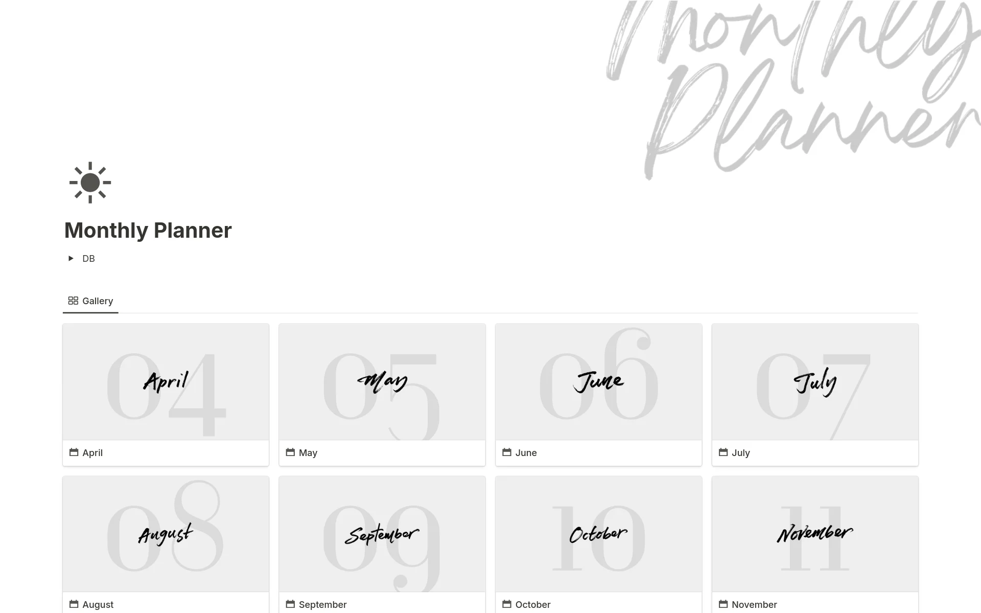 20+ Best and Free Notion Monthly Planner Templates