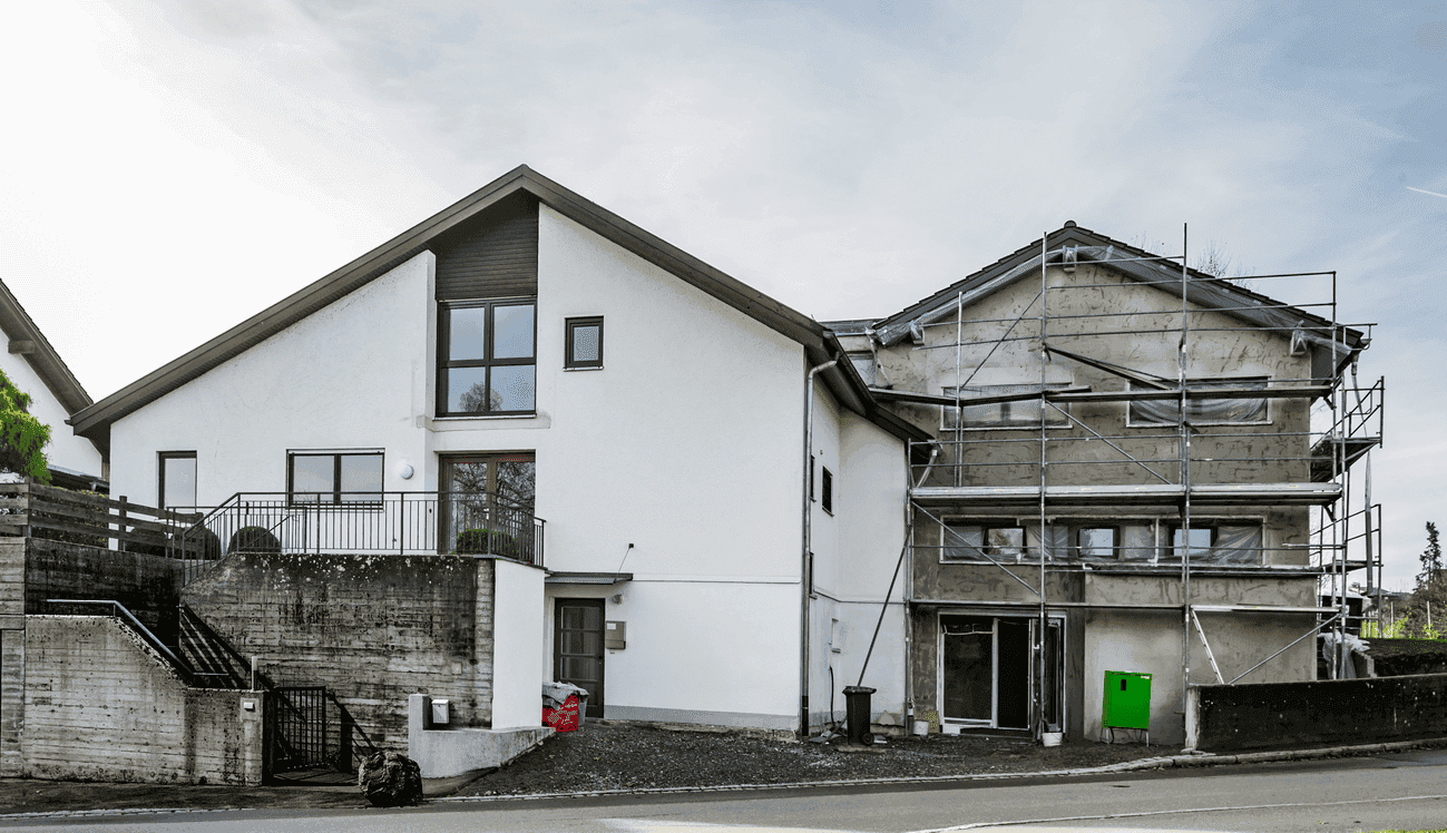 Baustellen Foto von Vorher